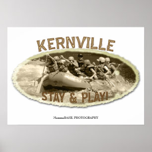 Tolles Kernville River Rafting Poster! Poster