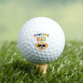 Tolles Kinder-Cute-Hund-Design-Geschenk Golfball
