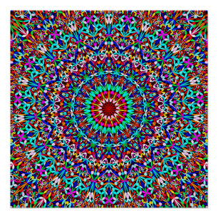 Tolles Leben Garten Mandala Poster