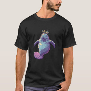 Tolles Manatee-Kostüm mit lustiger Krone T-Shirt