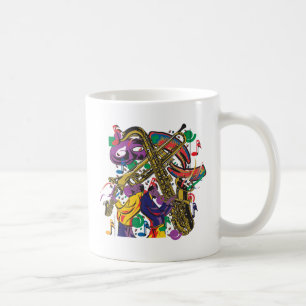 TOLLES Mardis Gras Kaffeetasse