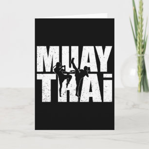 Tolles Muay-Thai-Design Mma-Kämpfer-Training Kickb Karte