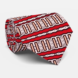 Tolles Muster 2 (rote Koralle) Krawatte