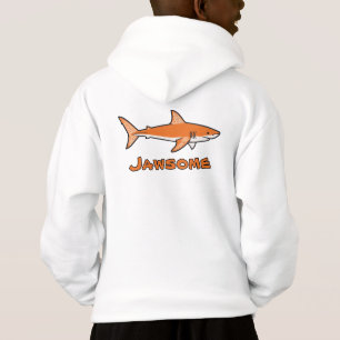 Tolles orange Hai-Shirt Hoodie