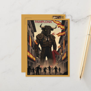 Tolles Pamplona Reise Postkarte