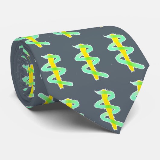 Tolles Personal Asclepius des medizinischen Krawatte (Gerollt)