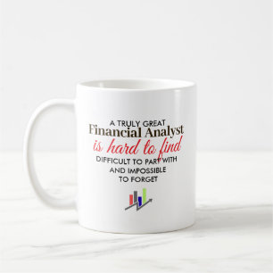 Tolles personalisiertes Geschenk für Finanzanalyst Kaffeetasse