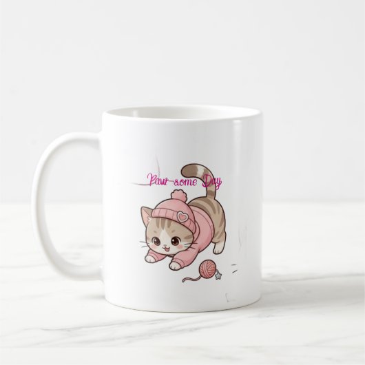 Tolles Pfötchen-Tag Kaffeetasse (Links)