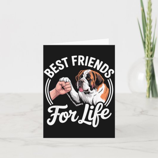 Tolles Saint Bernard Kostüm für Männer Frauen St. Karte (Vorderseite)