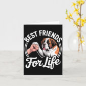 Tolles Saint Bernard Kostüm für Männer Frauen St. Karte (Gelbe Blume)