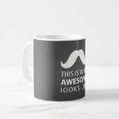 Tolles Schnurrbart Kaffeetasse (Vorderseite Links)