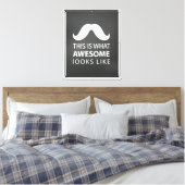 Tolles Schnurrbart Leinwanddruck (Insitu (Schlafzimmer))