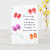 Tolles Schuhschwangerschaft Karte (Gelbe Blume)