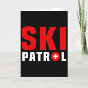 Tolles Skipatrouillen-Outfit Hang Notfall Skifahre Karte