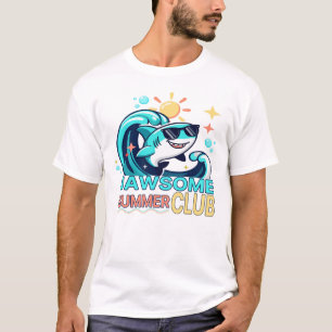 Tolles Sommerclub lustiges Hai-T-Shirt Spaß im Som T-Shirt