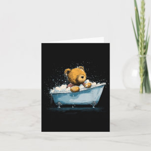 Tolles Teddy im Badewanne für Bären und Blasen Karte