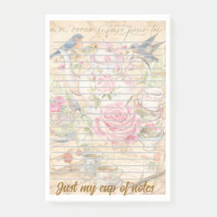 Tolles Tee-Notiz   Cute Teekanne Pun Post‑It® Noti Post-it Klebezettel