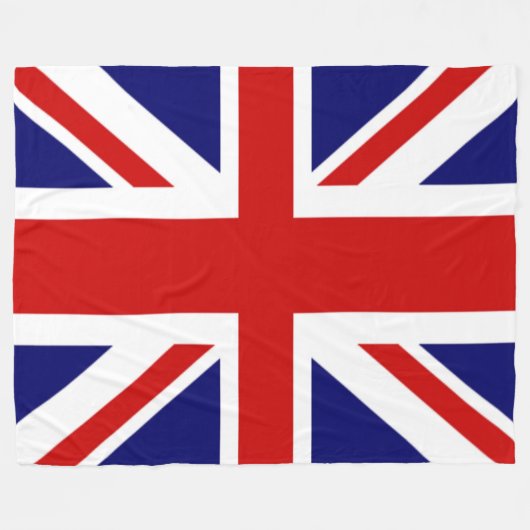 Tolles UK-Flagge, der Union Jack Fleecedecke (Vorderseite (Horizontal))