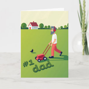 Tolles Vatertags-Gartengestaltungskarte Karte