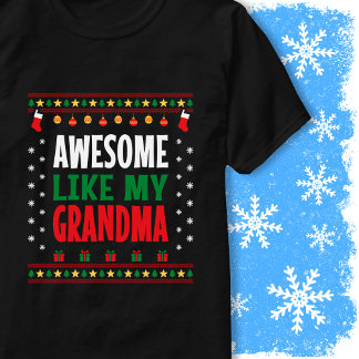 Tolles Weihnachts-Sweater-Design wie meine Oma T-Shirt