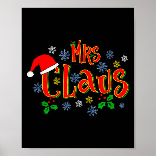 Tolles Weihnachtsdesign für Mrs. Claus-Frauen Poster