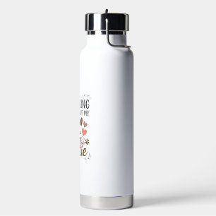 Tolles Westie-Hundeherz Pfoten_1 Trinkflasche