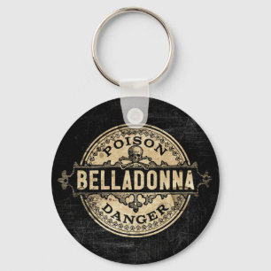 Tollkirsche Vintage Style Giftverpackungslabel Schlüsselanhänger