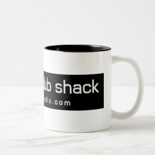 Tollpatsch-Bretterbude der dr_dicks Zweifarbige Tasse