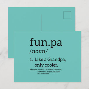 Tollpatsch wie ein Opa, nur cooler Postkarte