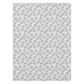 Tollpatschige Blumen in Grau Tischdecke (Vorderseite)