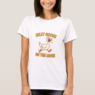 Tollpatschige Gans auf freiem Fuß T-Shirt