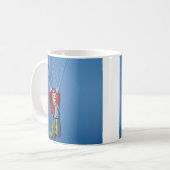 Tollpatschiger Fallschirmspringer-Clown Kaffeetasse (Vorderseite Links)