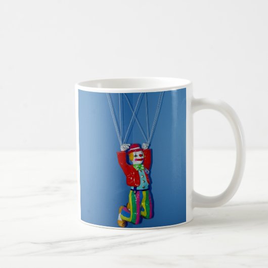 Tollpatschiger Fallschirmspringer-Clown Kaffeetasse (Rechts)