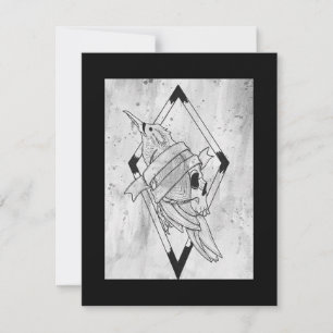 Tollpatschiger Schädel Mitteilungskarte
