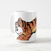Tollpatschiger süßer Tigertasse Kaffeetasse (Vorderseite Links)