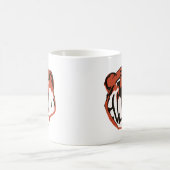 Tollpatschiger süßer Tigertasse Kaffeetasse (Mittel)