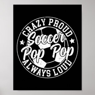 Tollstolz Soccer Opa Opa eines Fußballspielers Opa Poster