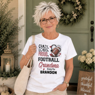 Tollwütig stolze, laute Football-Oma Damen T-Shirt
