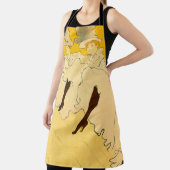 Tolouse-Lautrec Dancing Girls Yellow Poster Art Schürze (InSitu)