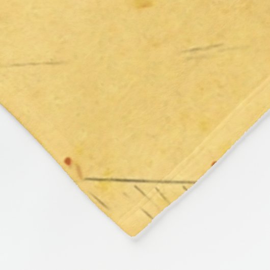 Tolouse-Lautrec-Tanz Girls Gelbes Poster Fleecedecke (Ecke)