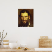 Tolstoi "Ändern Sie sich selbst" Weisheit Zitat Po Poster (Küche)