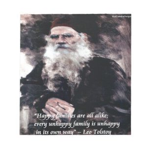 Tolstoi Anna Karenina Glückliche Familien Ähnlich  Notizblock