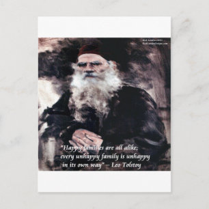 Tolstoi Anna Karenina Glückliche Familien Ähnlich Postkarte