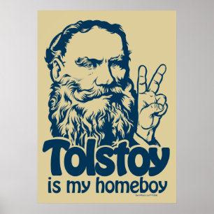 Tolstoi ist mein Homeboy Poster