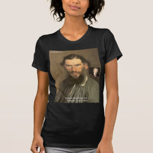 Tolstoi "Nietzsche = Dumm" Zitat Geschenke T-Shirt