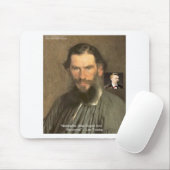 Tolstoi "Nietzsche = Stupid" Zitat Geschenke T-Shi Mousepad (Mit Mouse)
