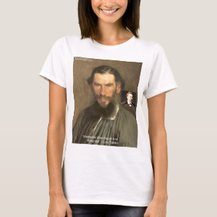 Tolstoi "Nietzsche = Stupid" Zitat Geschenke T-Shi T-Shirt