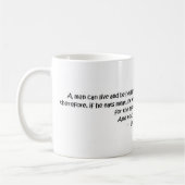 Tolstoy vegetarisches Zitat Kaffeetasse (Links)