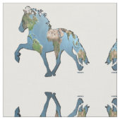 Tolt die Welt Stoff (Nahaufnahme)