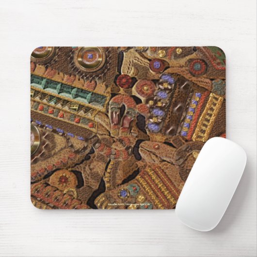 TOLTEC CARVING Ancient Culture Mousepad (Mit Mouse)